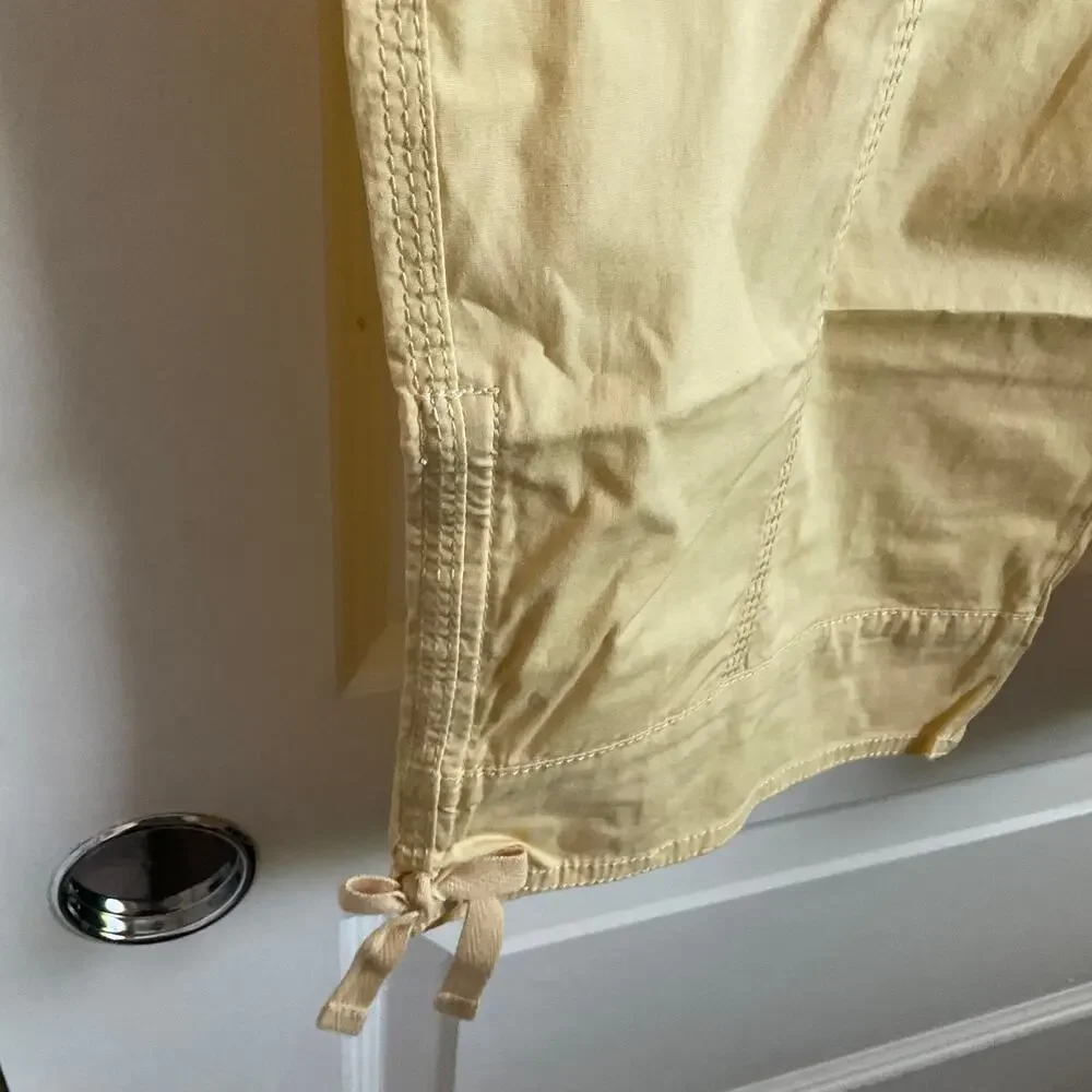 Chico’s The Amelia Cool Cotton Crop‎ in Butter Yellow - Size 16 - NEW